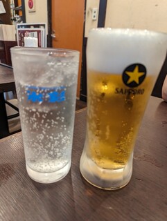 Saikai - グレープフルーツサワーとビール　大きいのが嬉しい