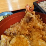 やぶ善 - 鱚天。