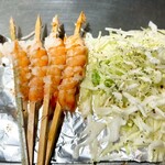 おたふく - 大エビ塩焼き