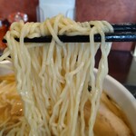 中華蕎麦 金魚 - モチモチの多加水中太ストレート麺(●´ϖ`●)