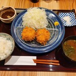 ひれかつ専門店 美杉家 - ひれかつ定食（40g×2個）みそ　950円