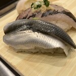 立喰 美登利 - ⒍自家製こはだ　⒊あじ