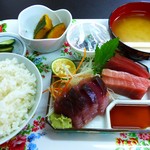 竹林 - 刺身２点盛り定食(2013/09/26撮影)