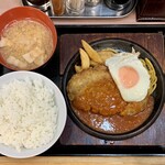 ランチハウス ミトヤ - 自家製ハンバーグ定食 ¥950