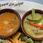 HOUSE DA CURRY - レッドカレー＆グリーンカレーを選択