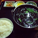 大木海産物レストラン - イカ墨汁。とても美味しい沖縄料理です。１人前を２人でちょうどいいくらい・・・