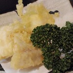 味美家 - 夏の季節ランチの穴子の天ぷら