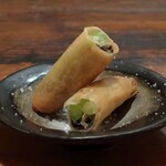 中華バール金柑 - ウナギとアスパラ春巻１本