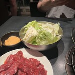 焼肉 たいはーら - ざく切りキャベツ