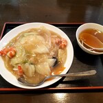 味の十八番 - 料理写真:海老中華丼（塩味）