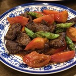中華料理 唐韻 - 豚肉とトマトの炒め物