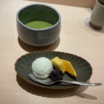 天冨良 麻布よこ田 - 塩アイスと抹茶