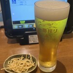 Nagomi - 生ビールに揚げ蕎麦