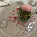 Maison DIA Mizuguchi - 三重県産かつおの藁焼き・新生姜・ビーツ・サラダ仕立て