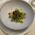 Maison DIA Mizuguchi - 愛知県産天然真鯛のパリパリ焼き サフランクリーム