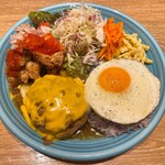 ハワイアンレストラン モアナキッチン - コンボプレート/ハワイアンチキン&ロコモコ
