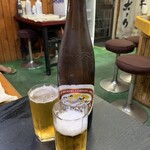 岳 - 瓶ビール(中)   600円
スーパードライもありますよ♪