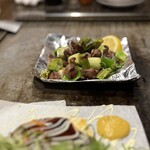 たぴおか食堂 - 「砂ズリ塩焼き」あっさりでビールすすむ！