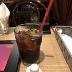 Itariandainingu Kafe Ha-Re-Pa-Ku - ピッツァランチ（サラダ、ドリンク付き）：１１５５円のアイスコーヒー