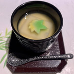 高級和食 札幌 宮川 梅田店 - 温物　茶碗蒸し　餅　花麩