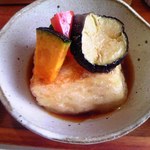 手打ち蕎麦　さとみ - 揚げ出し豆腐