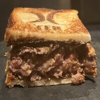 西麻布 焼肉 X - 但馬玄のハンバーグサンド！！