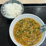まんしゅう - ジャン麺ハーフとごはんセット 980円