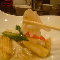 礼華 - 珊瑚／モンゴイカと季節野菜の柚子胡椒炒め