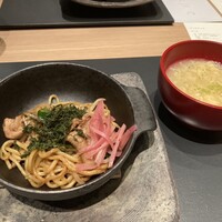 坐来 大分 - 想夫恋の焼きそばが出てくるとは！