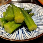 Saketomeshi Kurobutasoba - 旨塩オクラ