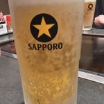 まん平 - 生ビール　630円(税込)