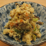 「卯の花」　しっとりと甘くて具沢山、椎茸の出汁が効いててコク豊か