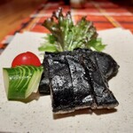 読谷物語 - ミヌダル(アグー豚肉の黒胡麻蒸し)