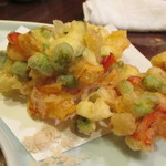 こみや - 夏野菜の掻き揚げ
      