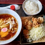 Sunny号 - まんぷくセット（からあげ定食）＠750円