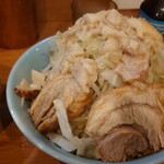 Ramen Boo Boo Tarou - ラーメン小＋つけ麺＋煮玉子（ヤサイマシ・アブラマシ）