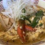 餃子と麺 いせのじょう - 辛口ラーメン950円＋卵とじ60円