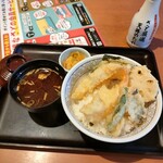 和食さと - ランチ天丼¥878
