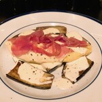 山下食堂 - 茄子のソテーとオムレツ　パルミジャーノのクリーム