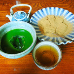 わらびまんじゅう＆冷抹茶