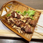 四川 郷土菜 シャンバァロウ - ラム肉の串焼 クミンスパイス 1本250円