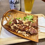四川 郷土菜 シャンバァロウ - ラム肉の串焼 クミンスパイス 1本250円