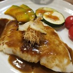 キッチン ブルー グローブ - 反対側から