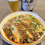 四川 郷土菜 シャンバァロウ - 四川名菜！牛スネとハチノスの辛味ソース 980円