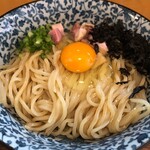 ラーメン イッケン - 茹で時間5分のあとしっかり絞められた麺が旨い！黒バラ海苔がいい香り！