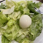 chez otake - サラダの中からゆで卵が出てきました