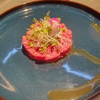 焼肉ここのみ - 村上牛のユッケ