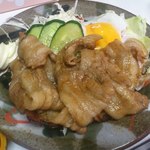 食堂 浜新 - 【2013年08月】生姜焼き定食のアップ。