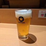 らぁ麺 恋泥棒 - 生ビール