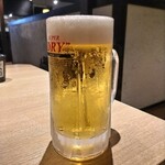 牛角 - アサヒスーパードライ中　209円×3